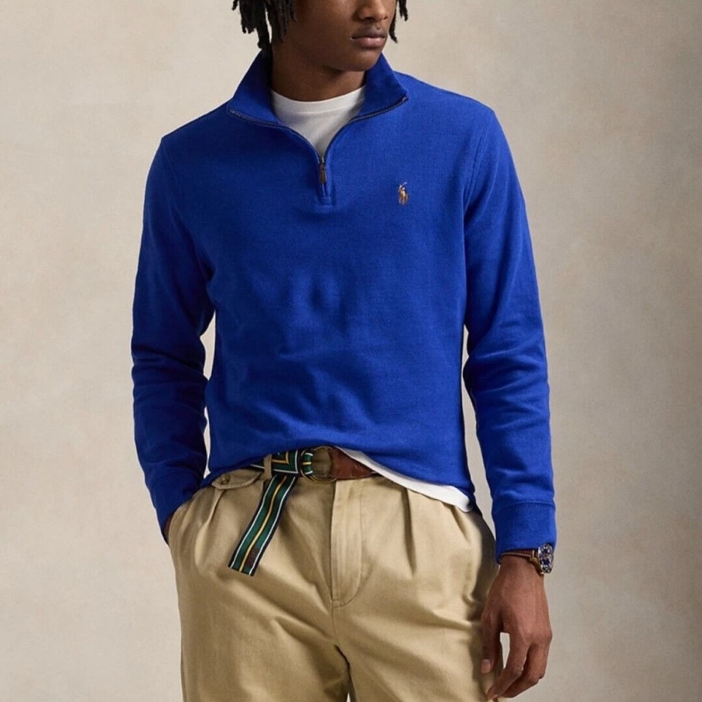 Polo Ralph Lauren Blue Quarter-Zip Pullover NWT (Men’s Size XXL)
